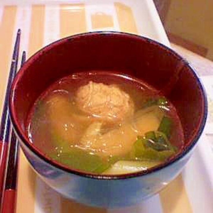 とり団子と春雨のスープ